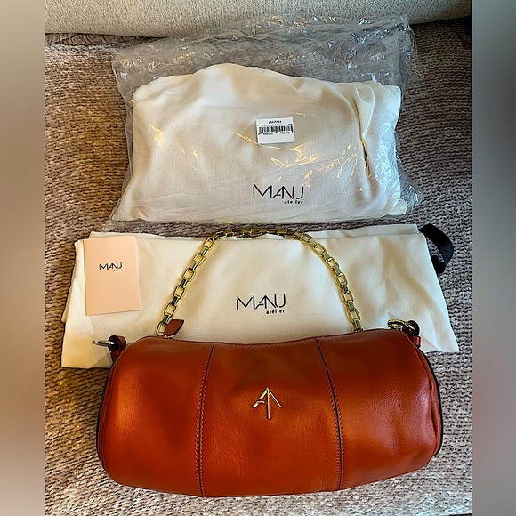 *BRAND NEW* | MANU Atelier Cylinder Bag (Redbole) Burgundy - Picture 2 of 5